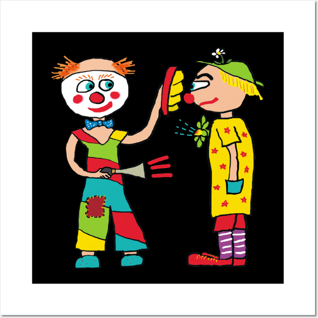 Clowns Wall Art by Mark Ewbie